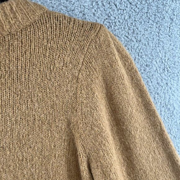 DESIGNERS REMIX Caress Sleeve Sweater Tan Wool Blend Alpaca Size Small - Picture 8 of 11
